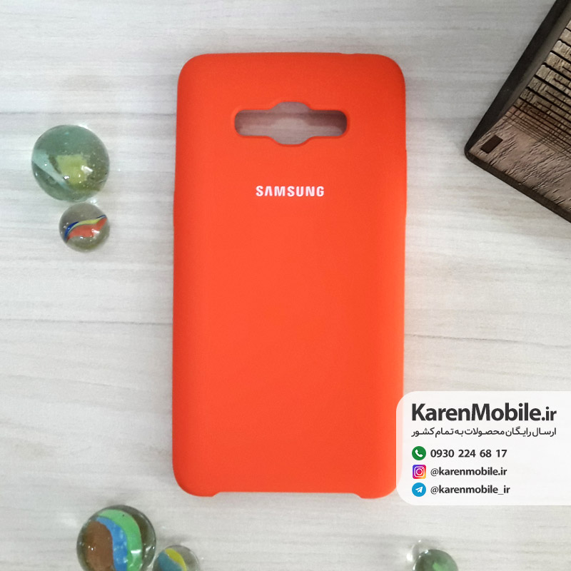 قاب گوشی موبایل SAMSUNG J2 Prime سیلیکونی Silicone Case رنگ نارنجی پرتقالی
