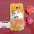 قاب گوشی موبایل SAMSUNG A5 2017 / A520 مدل عروسکی پشمالو طرح 2 رنگ نارنجی
