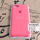 قاب گوشی موبایل iPhone 8 سیلیکونی اصلی Silicone Case رنگ گلبهی فسفری