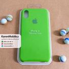 قاب گوشی موبایل iPhone X سیلیکونی اصلی Silicone Case رنگ سبز چمنی