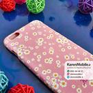 قاب گوشی موبایل iPhone 6 Plus برند Kutis 360 طرح شکوفه های سفید رنگ صورتی