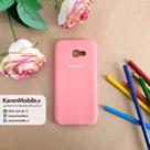 قاب گوشی موبایل SAMSUNG A5 2017 / A520 سیلیکونی Silicone Case رنگ گلبهی