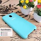 قاب گوشی موبایل SAMSUNG J7 Pro / J730 سیلیکونی Silicone Case رنگ سبزآبی