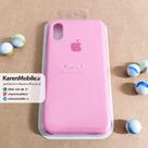 قاب گوشی موبایل iPhone X سیلیکونی اصلی Silicone Case رنگ صورتی