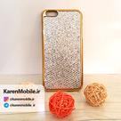 قاب گوشی iPhone 6 Plus برند لاکچری طرح الماس نقره ای