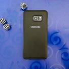 قاب گوشی موبایل SAMSUNG Galaxy S6 Edge Plus برند NOBEL مدل پشت چرم طرح دور دوخت رنگ مشکی