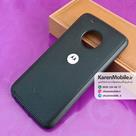 قاب گوشی موبایل Motorola Moto G5 Plus برند NOBEL مدل پشت چرم طرح دور دوخت رنگ مشکی