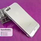 قاب گوشی موبایل iPhone 6/6s طرح متال بامپر ژله ای شفاف رنگ نقره ای
