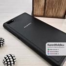 قاب گوشی موبایل Huawei P8 Liteمدل پشت چرم طرح دور دوخت رنگ مشکی