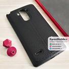 قاب گوشی موبایل LG G4 Stylus مدل پشت چرم طرح دور دوخت رنگ مشکی