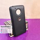 قاب گوشی موبایل Motorola Moto G5 برند NOBEL مدل پشت چرم طرح دور دوخت رنگ مشکی