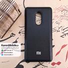 قاب گوشی موبایل Xiaomi Redmi Note 4 / Note 4X مدل پشت چرم طرح دور دوخت رنگ مشکی