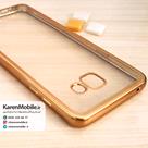 قاب گوشی موبایل SAMSUNG A7 2016 / A710 برند ROCK مدل ژله ای شفاف بامپر رنگ طلایی