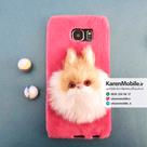 قاب گوشی موبایل SAMSUNG Galaxy S6 مدل عروسکی پشمالو طرح 3 رنگ سرخابی