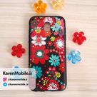 قاب گوشی موبایل SAMSUNG J5 Pro / J530 برند اسپارگل کیبورد طرح Flowers رنگ مشکی