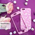 قاب گوشی موبایل iPhone 6/6s برند Kutis 360 طرح شکوفه های سفید رنگ صورتی