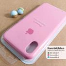 قاب گوشی موبایل iPhone X سیلیکونی اصلی Silicone Case رنگ صورتی