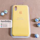 قاب گوشی موبایل iPhone X سیلیکونی اصلی Silicone Case رنگ زرد