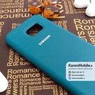 قاب گوشی موبایل SAMSUNG Galaxy S7 Edge سیلیکونی Silicone Case رنگ سبز آبی کیهانی