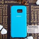 قاب گوشی موبایل SAMSUNG Galaxy S7 Edge سیلیکونی Silicone Case رنگ آبی آسمانی