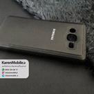 قاب گوشی موبایل SAMSUNG J2 Prime مدل پشت چرم طرح دور دوخت رنگ مشکی