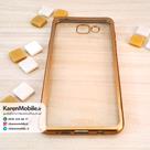 قاب گوشی موبایل SAMSUNG A7 2016 / A710 برند ROCK مدل ژله ای شفاف بامپر رنگ طلایی