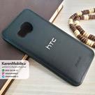 قاب گوشی موبایل HTC One ME مدل پشت چرم طرح دور دوخت رنگ مشکی