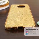 قاب گوشی SAMSUNG S7 Edge Plus برند لاکچری طرح الماس طلایی