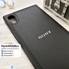 قاب گوشی موبایل Sony Xperia XA1 مدل پشت چرم طرح دور دوخت رنگ مشکی