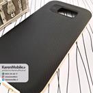 قاب گوشی موبایل SAMSUNG Galaxy S7 برند C-Case مدل دو تکه طرح کربن رنگ مشکی بامپر طلایی