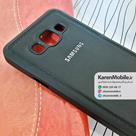 قاب گوشی موبایل SAMSUNG A3 مدل پشت چرم طرح دور دوخت رنگ مشکی