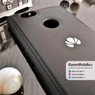 قاب گوشی موبایل Huawei Nova مدل پشت چرم طرح دور دوخت رنگ مشکی