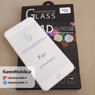محافظ صفحه نمایش Glass 4D iPhone 6 Plus رنگ سفید