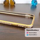 بامپر محافظ گوشی iPhone 6/6s طرح نگین دار رنگ طلایی