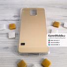 قاب گوشی موبایل SAMSUNG Galaxy S5 طرح متال بامپر ژله ای شفاف رنگ طلایی