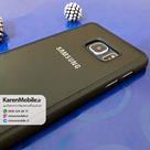 قاب گوشی موبایل SAMSUNG Galaxy S6 Edge Plus برند NOBEL مدل پشت چرم طرح دور دوخت رنگ مشکی