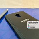قاب گوشی موبایل Meizu M3 برند NOBEL مدل پشت چرم طرح دور دوخت رنگ مشکی
