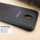 قاب گوشی موبایل SAMSUNG J7 Pro / J730 مدل پشت چرم طرح دور دوخت رنگ مشکی