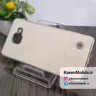 قاب گوشی موبایل SAMSUNG A5 2016 / A510 برند Dekkin مدل پشت چرم رنگ سفید