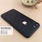 قاب گوشی آیفون iPhone 7 برند Back Cover مدل پشت چرم طرح دور دوخت رنگ مشکی