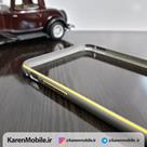 بامپر محافظ گوشی iPhone 6 Plus برند USAMS رنگ خاکستری طلایی