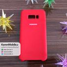 قاب گوشی موبایل SAMSUNG Galaxy S8 Plus سیلیکونی Silicone Case رنگ قرمز مات