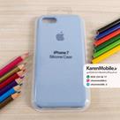 قاب گوشی موبایل iPhone 7 سیلیکونی اصلی Silicone Case رنگ آبی کمرنگ