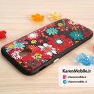 قاب گوشی موبایل SAMSUNG J5 Pro / J530 برند اسپارگل کیبورد طرح Flowers رنگ مشکی