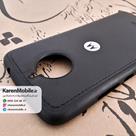 قاب گوشی موبایل Motorola Moto E4 Plus برند NOBEL مدل پشت چرم طرح دور دوخت رنگ مشکی