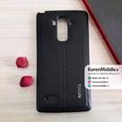 قاب گوشی موبایل LG G4 Stylus مدل پشت چرم طرح دور دوخت رنگ مشکی