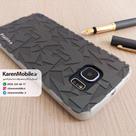 قاب گوشی موبایل SAMSUNG Galaxy S6 Edge برند PLATINA طرح هندسی رنگ زغال سنگی