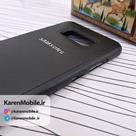 قاب گوشی موبایل SAMSUNG Galaxy S8 مدل پشت چرم طرح دور دوخت رنگ مشکی