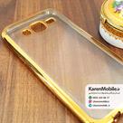 قاب گوشی موبایل SAMSUNG J5 2015 مدل ژله ای شفاف بامپر رنگ طلایی