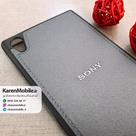 قاب گوشی موبایل Sony Xperia Z5 Premium مدل پشت چرم طرح دور دوخت رنگ دلفینی